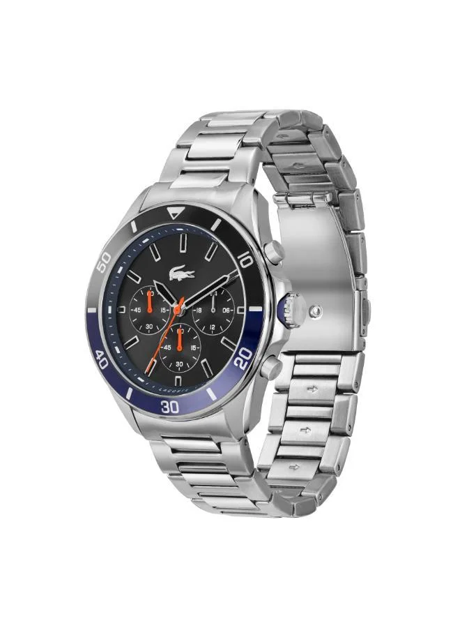 لاكوست ساعة يد تاي بريكر دائرية بعقارب